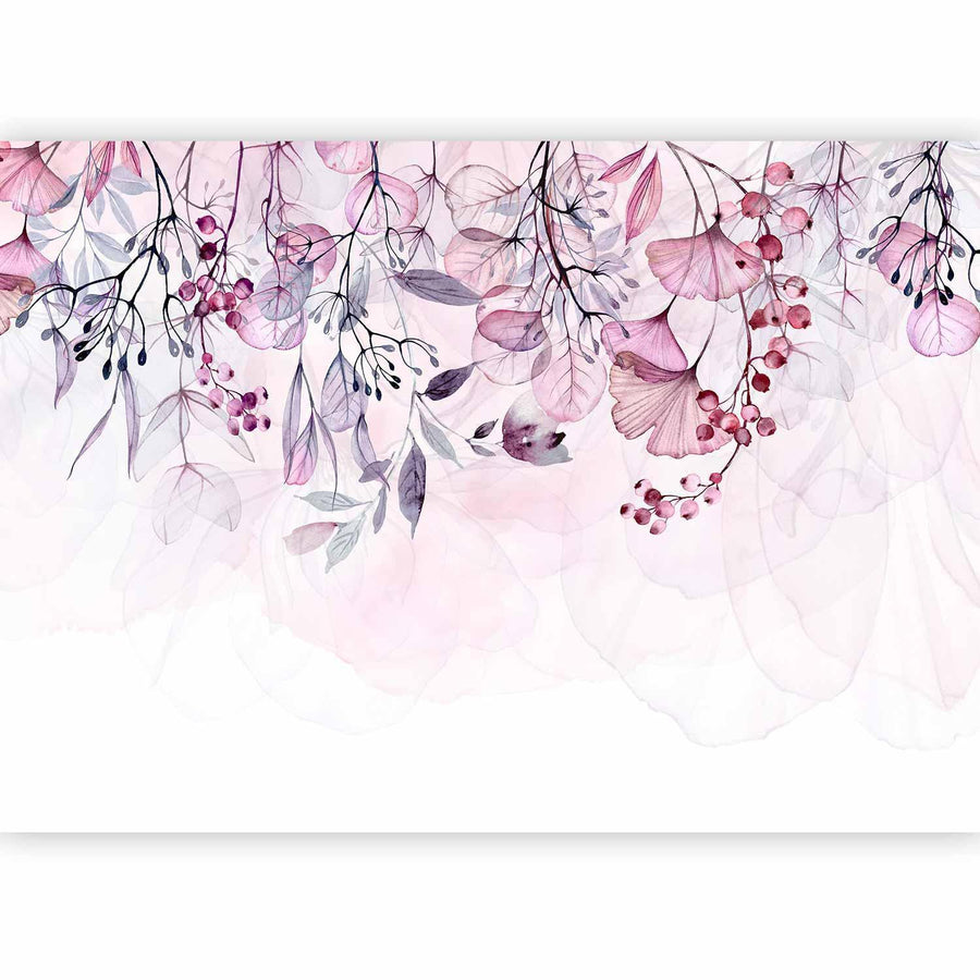 Fototapete - Foggy Nature - Pink Artgeist