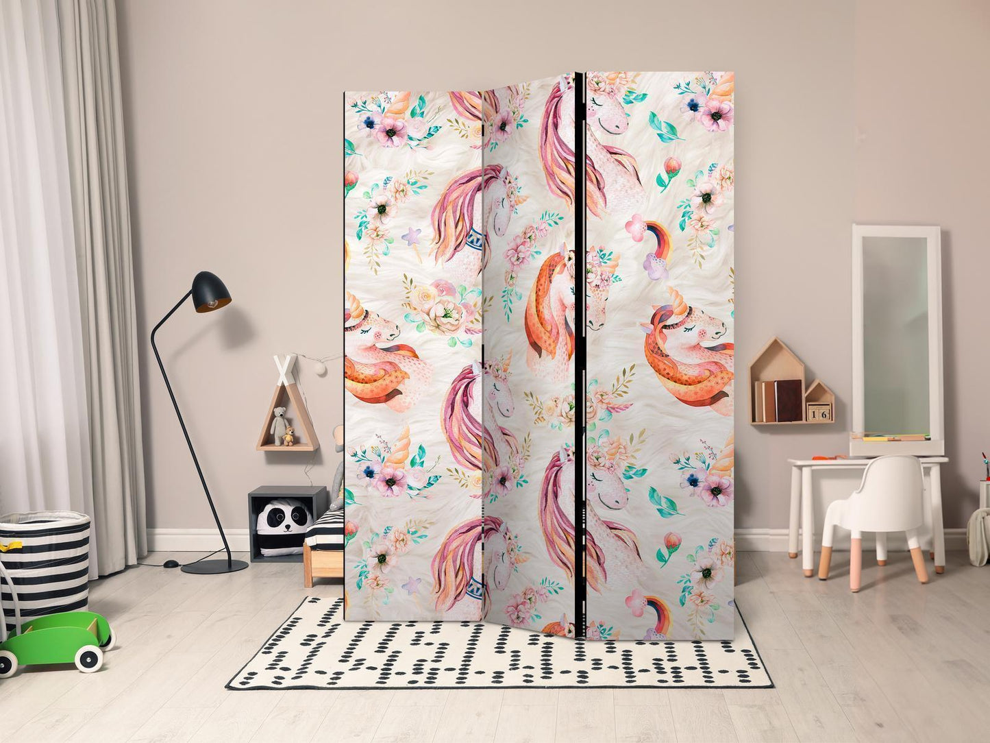 Paravent - Pastel Unicorns Artgeist