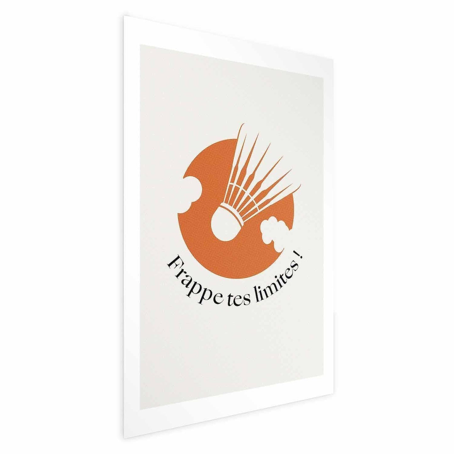Poster - Shuttlecock Against the Orange Sun Artgeist