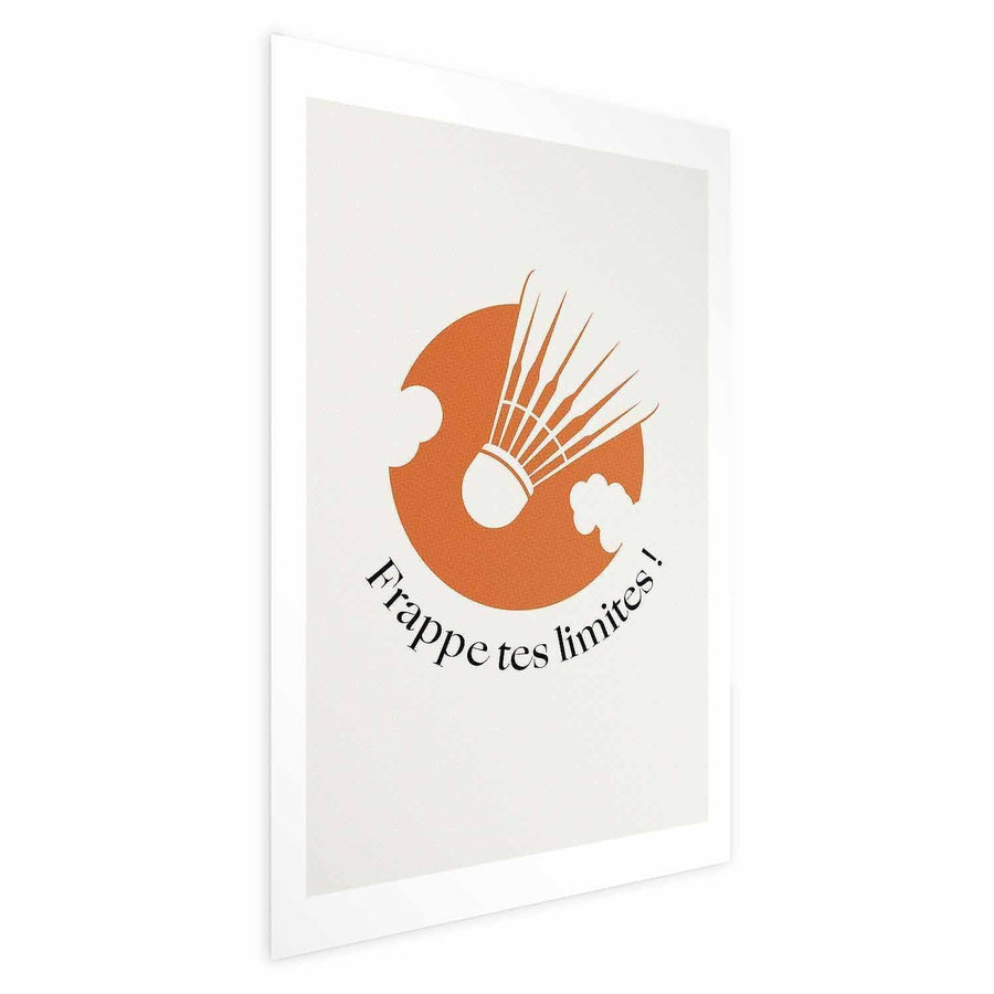 Poster - Shuttlecock Against the Orange Sun Artgeist