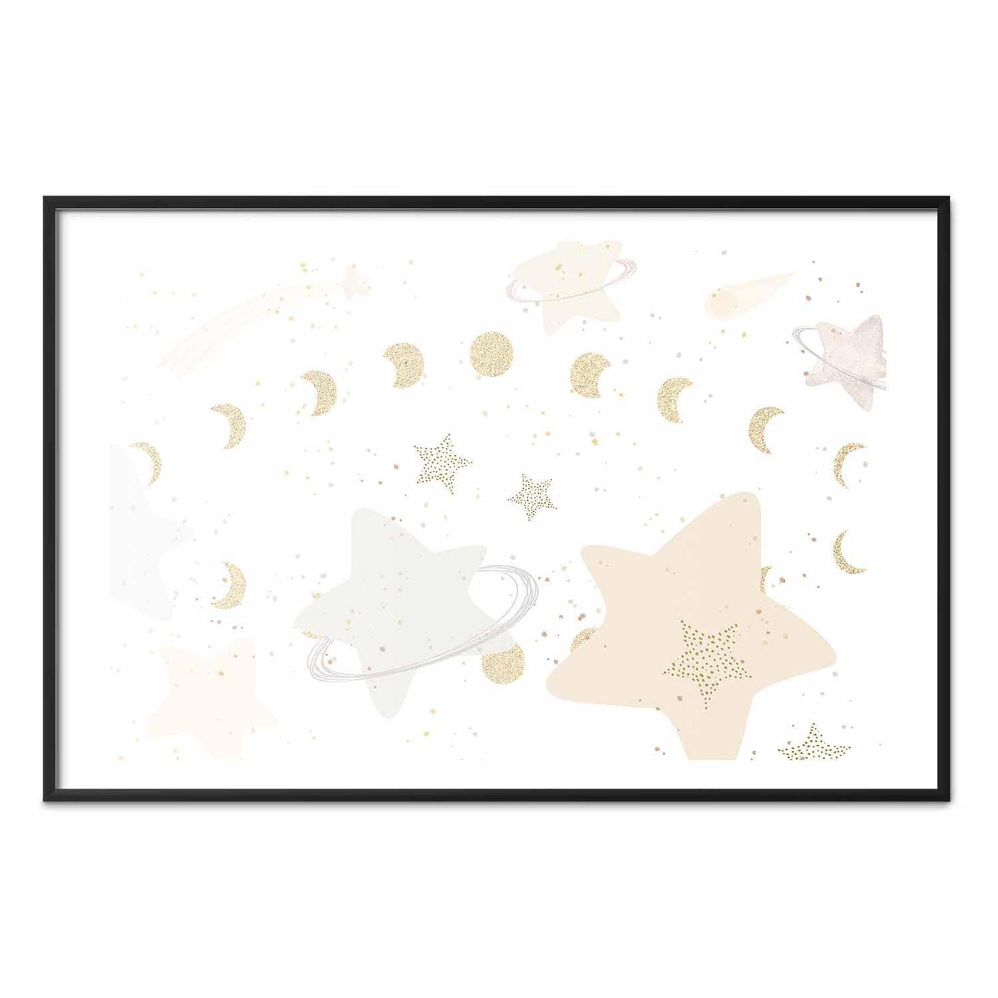 Poster - Moon and Stars