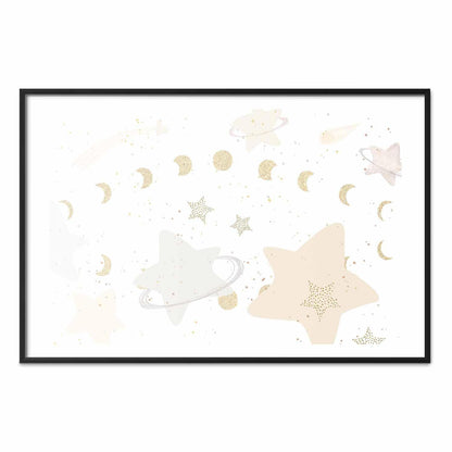 Poster - Moon and Stars