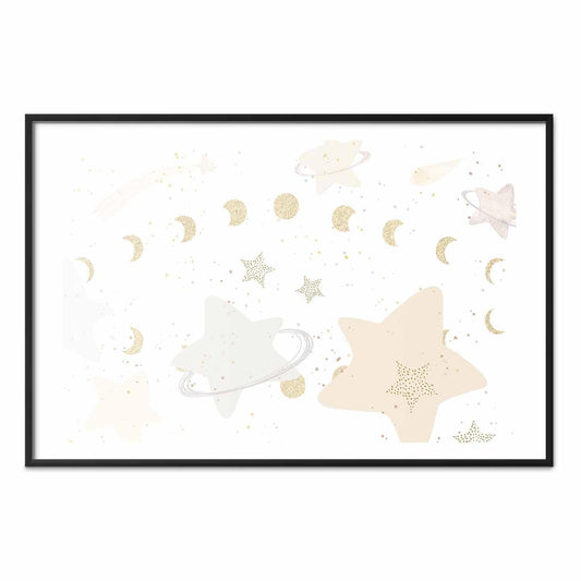 Poster - Moon and Stars