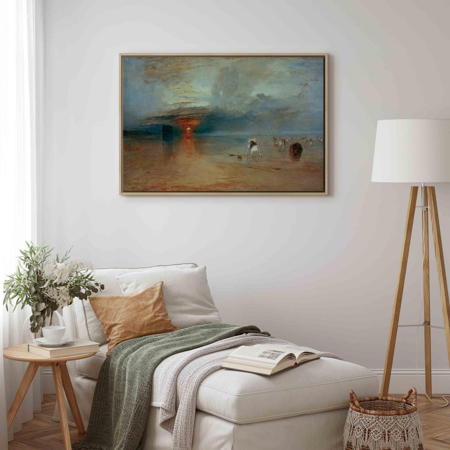 Leinwandbild - Calais Beach, Low Tide Artgeist