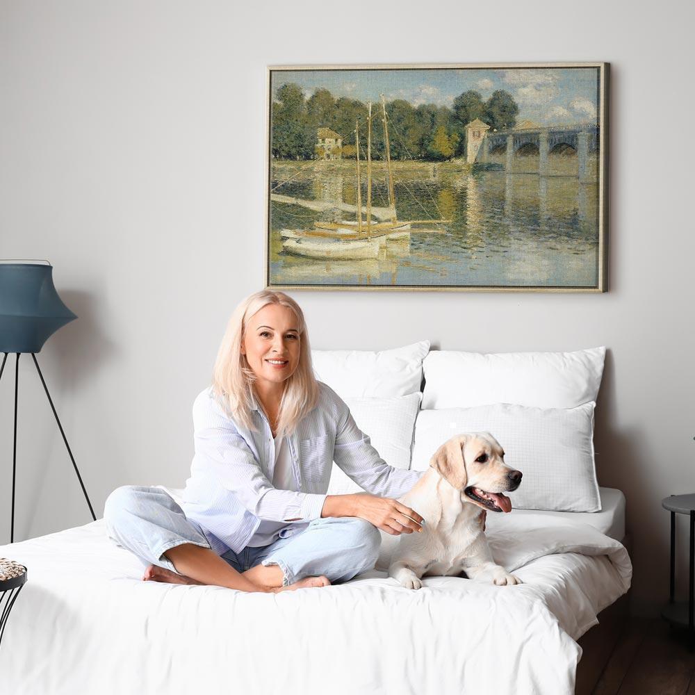 Leinwandbild - Claude Monet – Bridge at Argenteuil