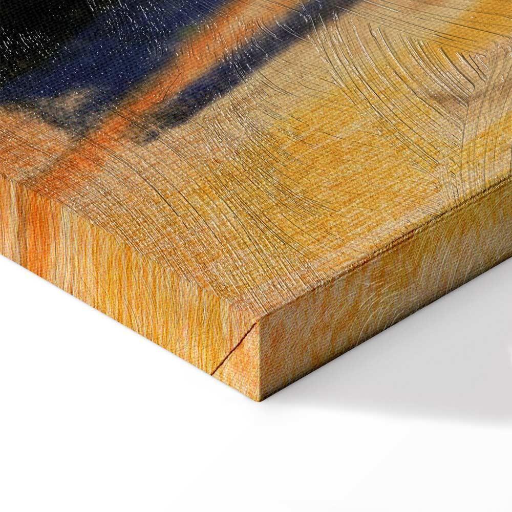 Leinwandbild - August Macke – Walker under trees (Walker in the park)