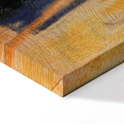 Leinwandbild - August Macke – Walker under trees (Walker in the park)