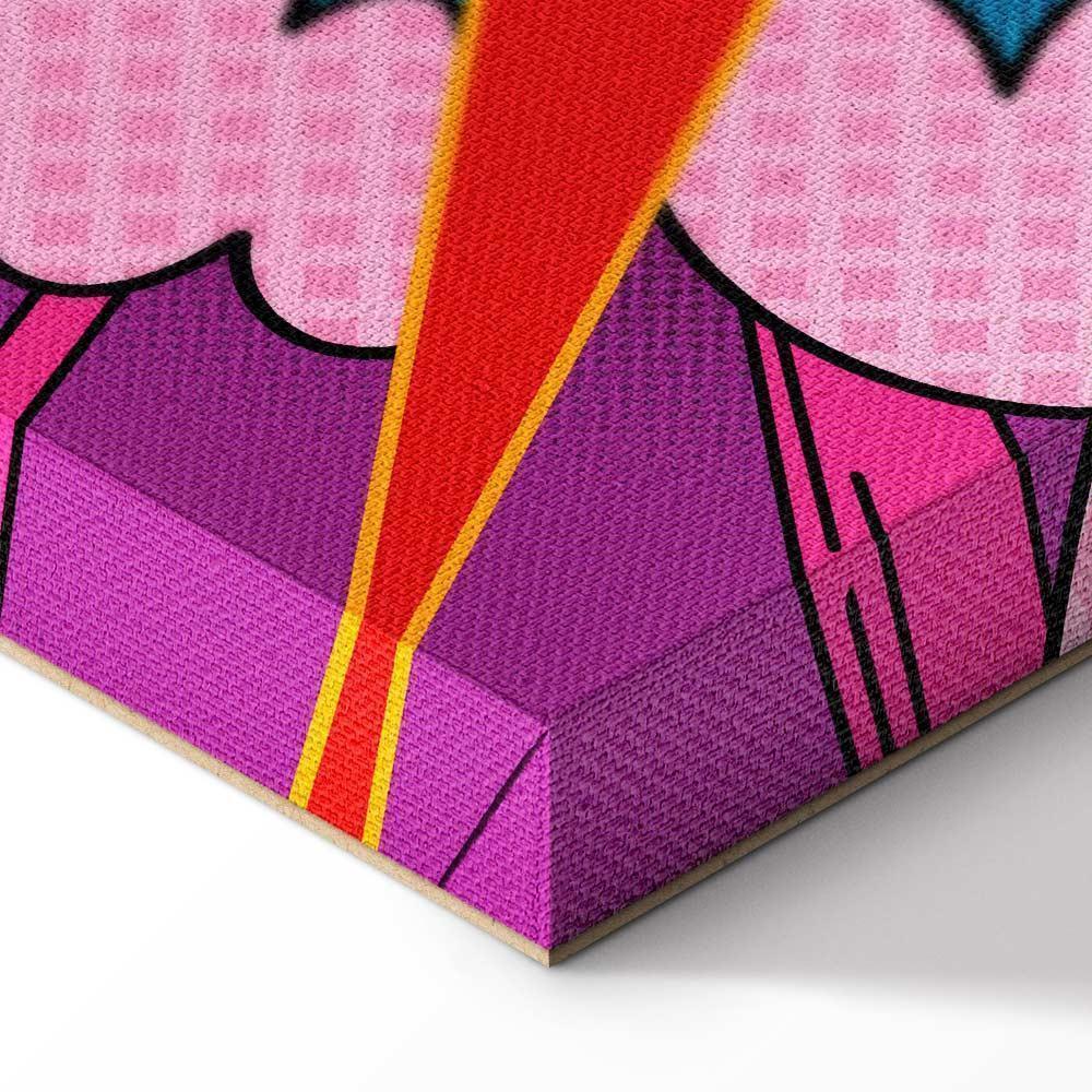 Leinwandbild - Energy of Colors (1-part) - English Text on Colorful Background