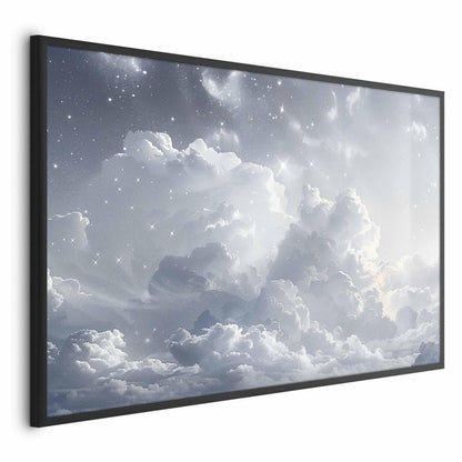 Poster - Astral Calm: Stars Scattered Over Delicate Clouds Artgeist