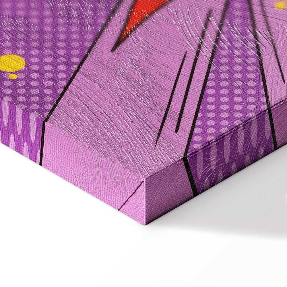 Leinwandbild - Comic Street Art (1-part) - Colorful Text on Vibrant Background