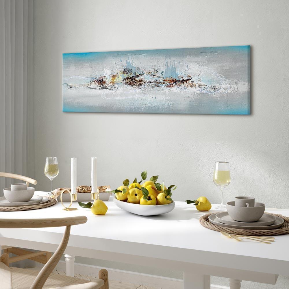 Leinwandbild - Winter Outside the Window (1 Part) Narrow