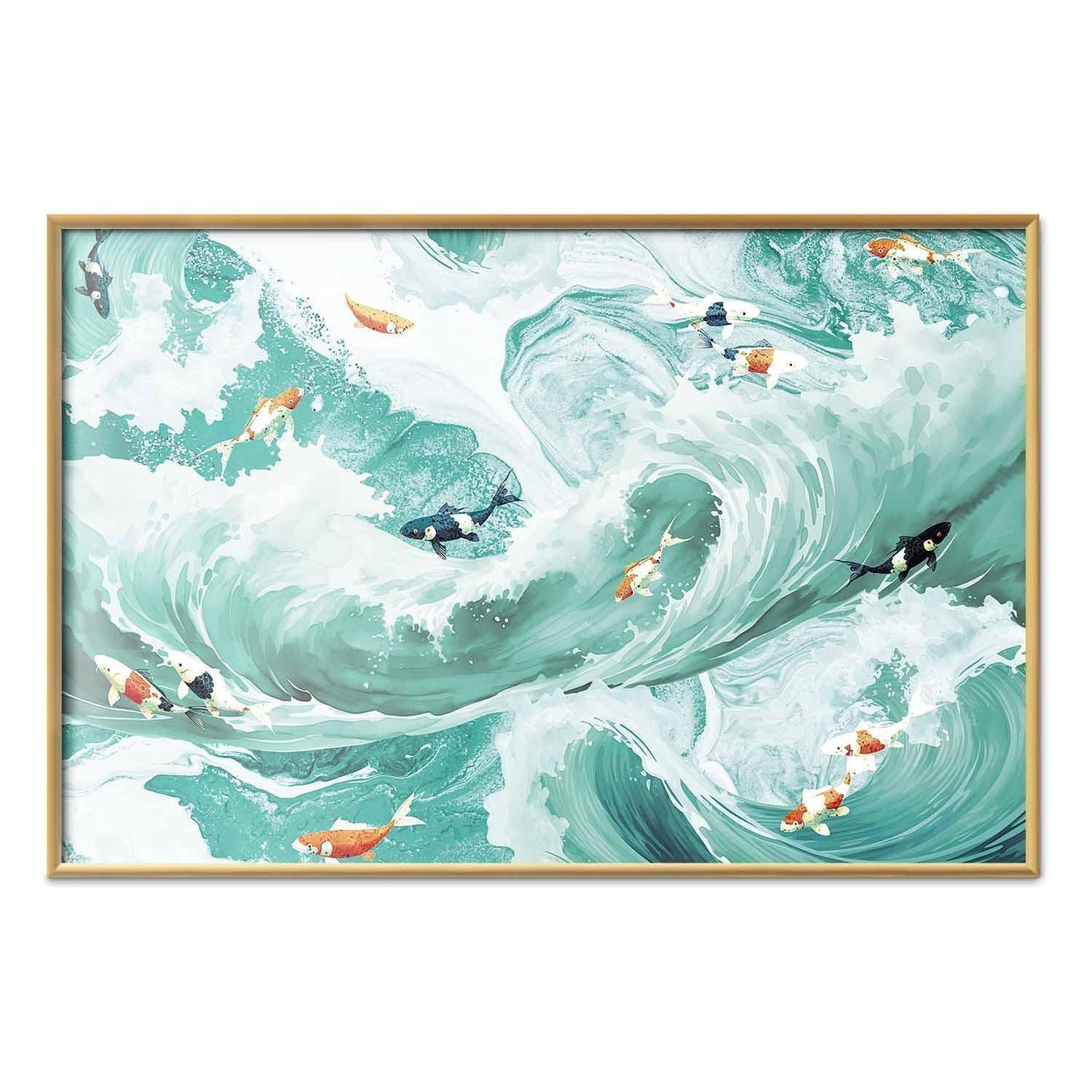 Poster - Fish and Waves