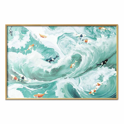 Poster - Fish and Waves