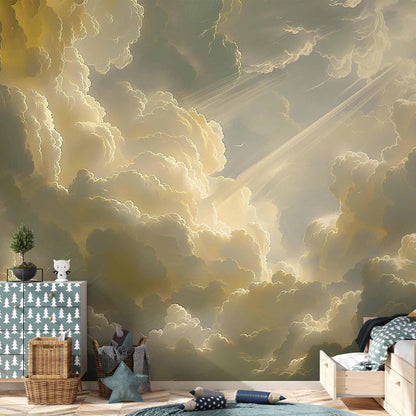 Fototapete - Enchanting Play of Colors Against a Backdrop of Clouds Artgeist