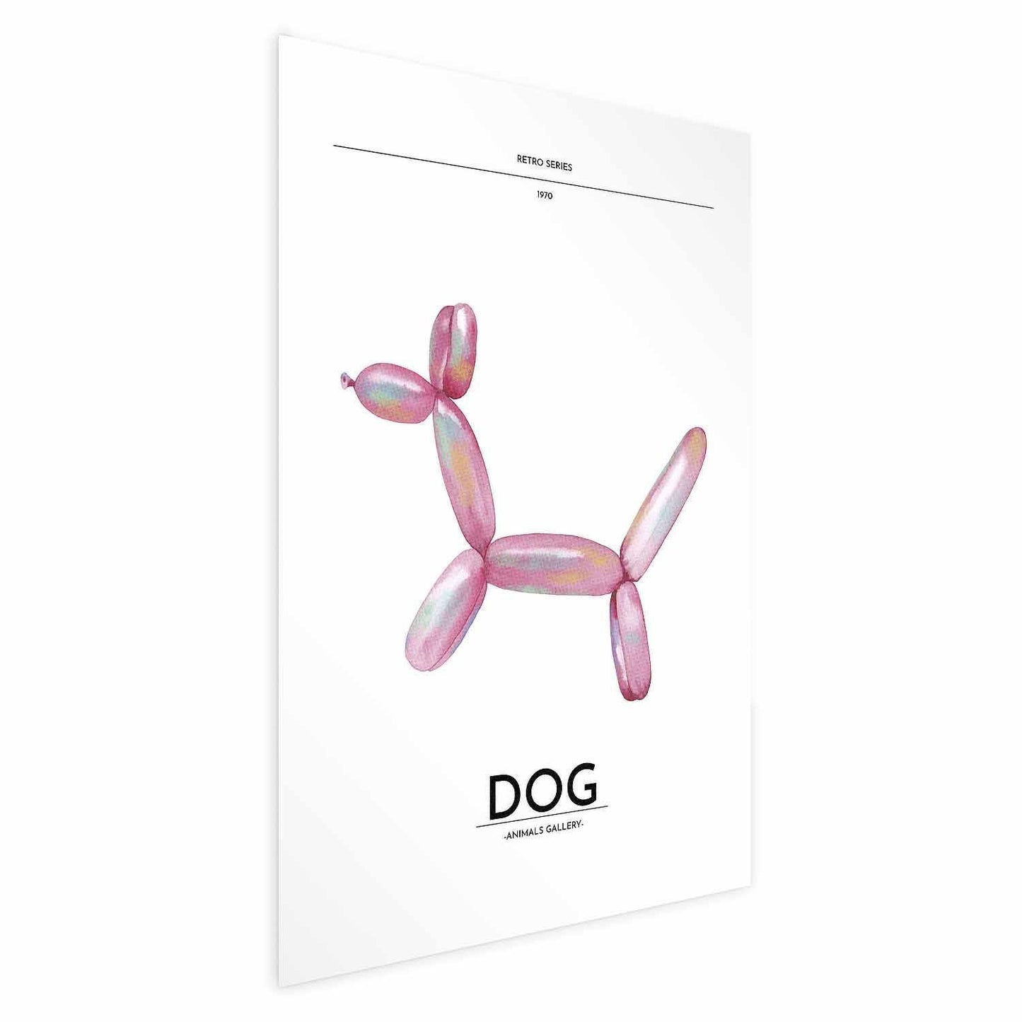 Poster - Holo-Dog - Colorful Retro Dog