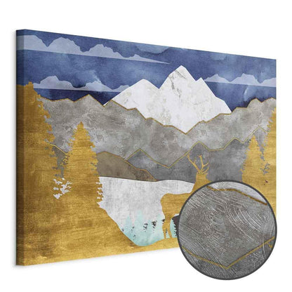 Leinwandbild - Golden Land (1 Part) Wide