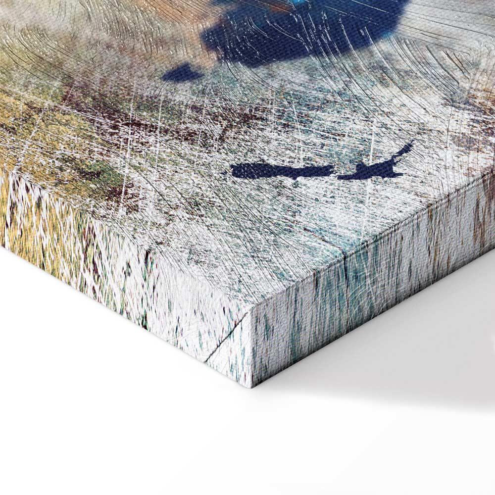 Leinwandbild - World Map: Colourful Madness