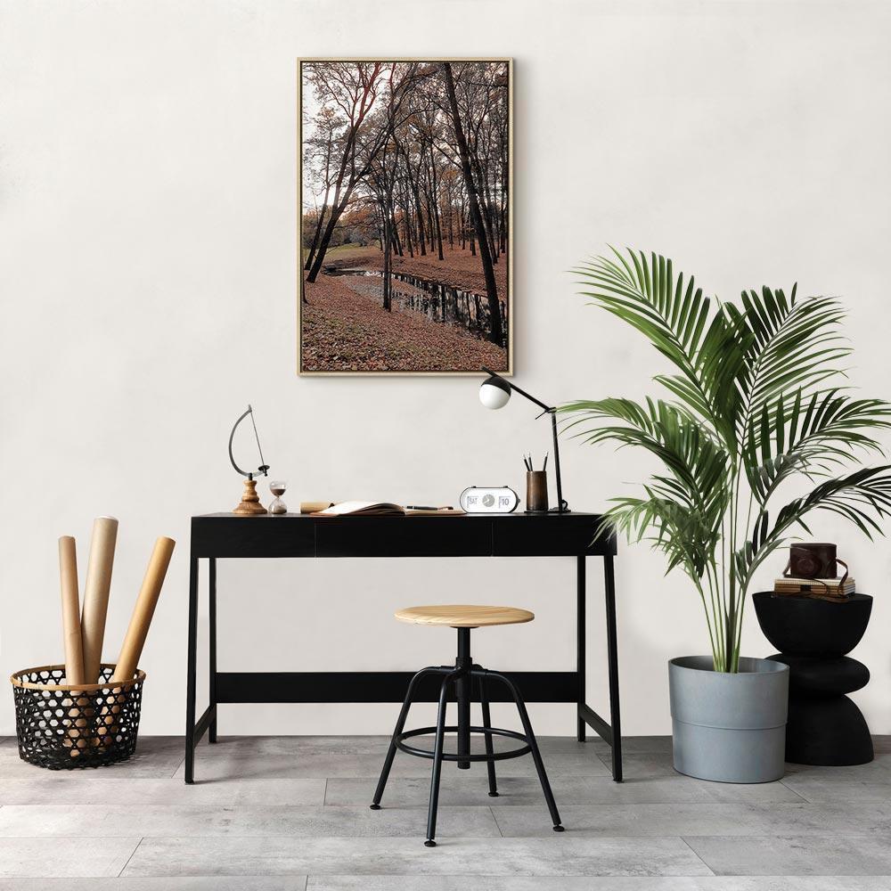 Leinwandbild - Autumn Walk (1 Part) Vertical