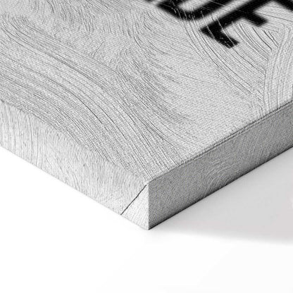 Leinwandbild - Colorful Flamingos - Inspirational Quote with Colorful Bird Silhouettes