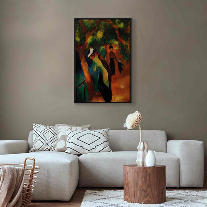 Leinwandbild - August Macke – Sunny Path