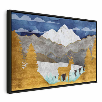 Leinwandbild - Golden Land (1 Part) Wide