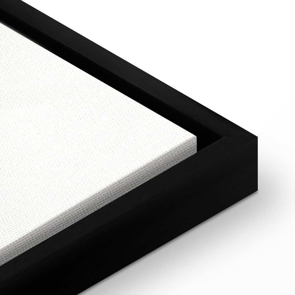 Leinwandbild - Eiffel Tower Simple Graphics in Black and White