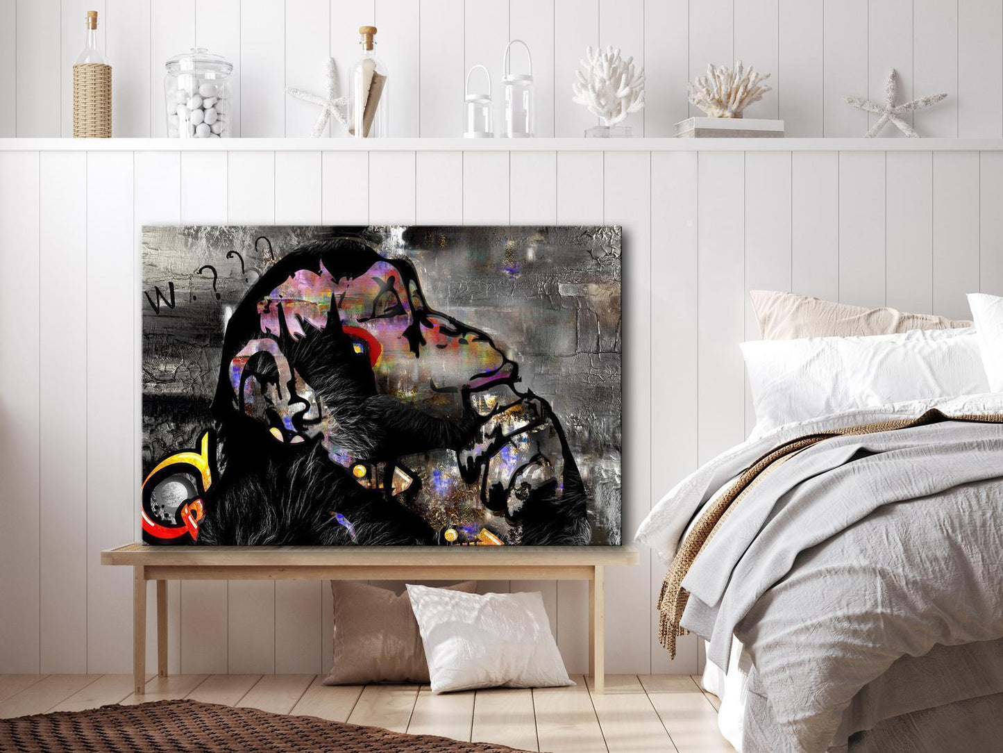 Leinwandbild - Pensive Monkey (1 Part) Wide Artgeist