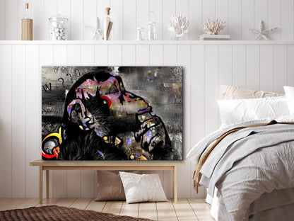 Leinwandbild - Pensive Monkey (1 Part) Wide Artgeist