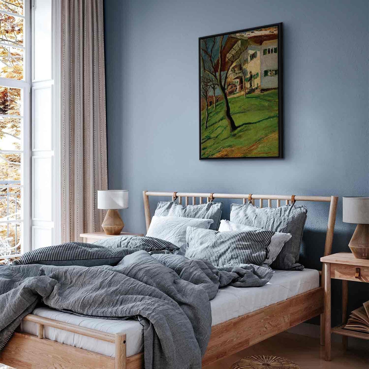 Leinwandbild - August Macke – Unser Häuschen in Tegernsee