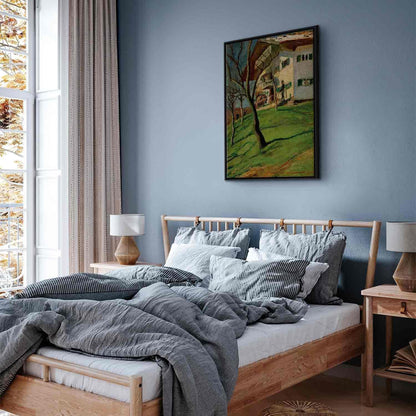 Leinwandbild - August Macke – Unser Häuschen in Tegernsee