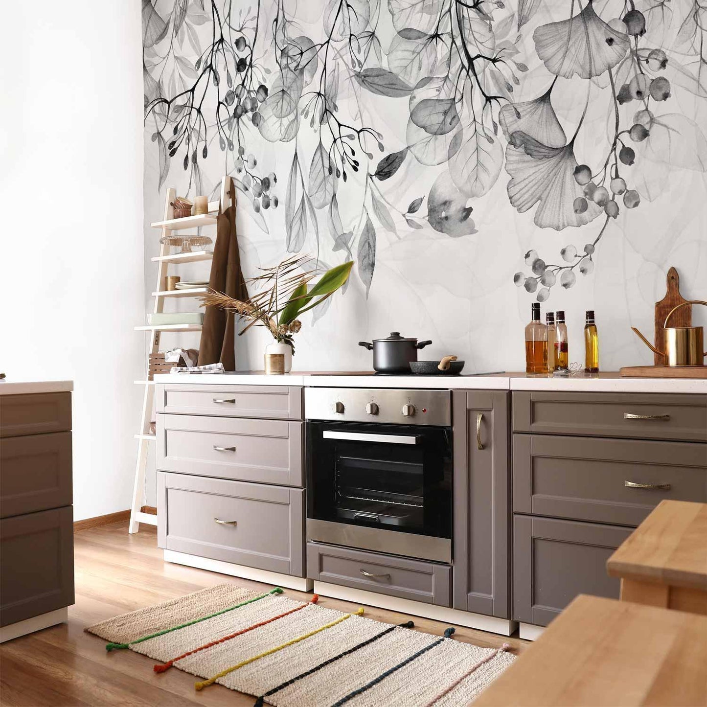 Fototapete - Foggy Nature - Grey