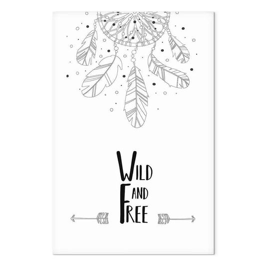 Leinwandbild - Wild and Free (1 Part) Vertical