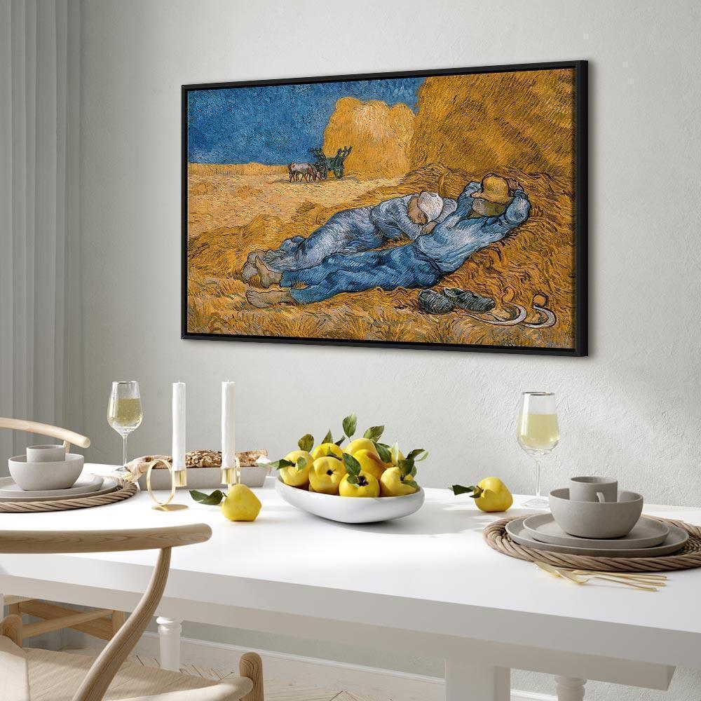 Leinwandbild Mittagsruhe Vincent van Gogh – Ländliche Idylle