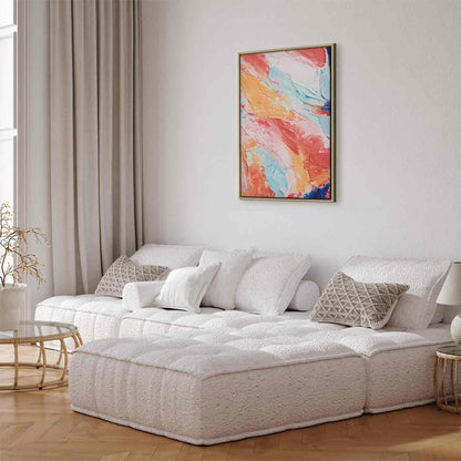 Leinwandbild - Spring Shades - A Colorful Mix of Warm and Cool Tones on Canvas