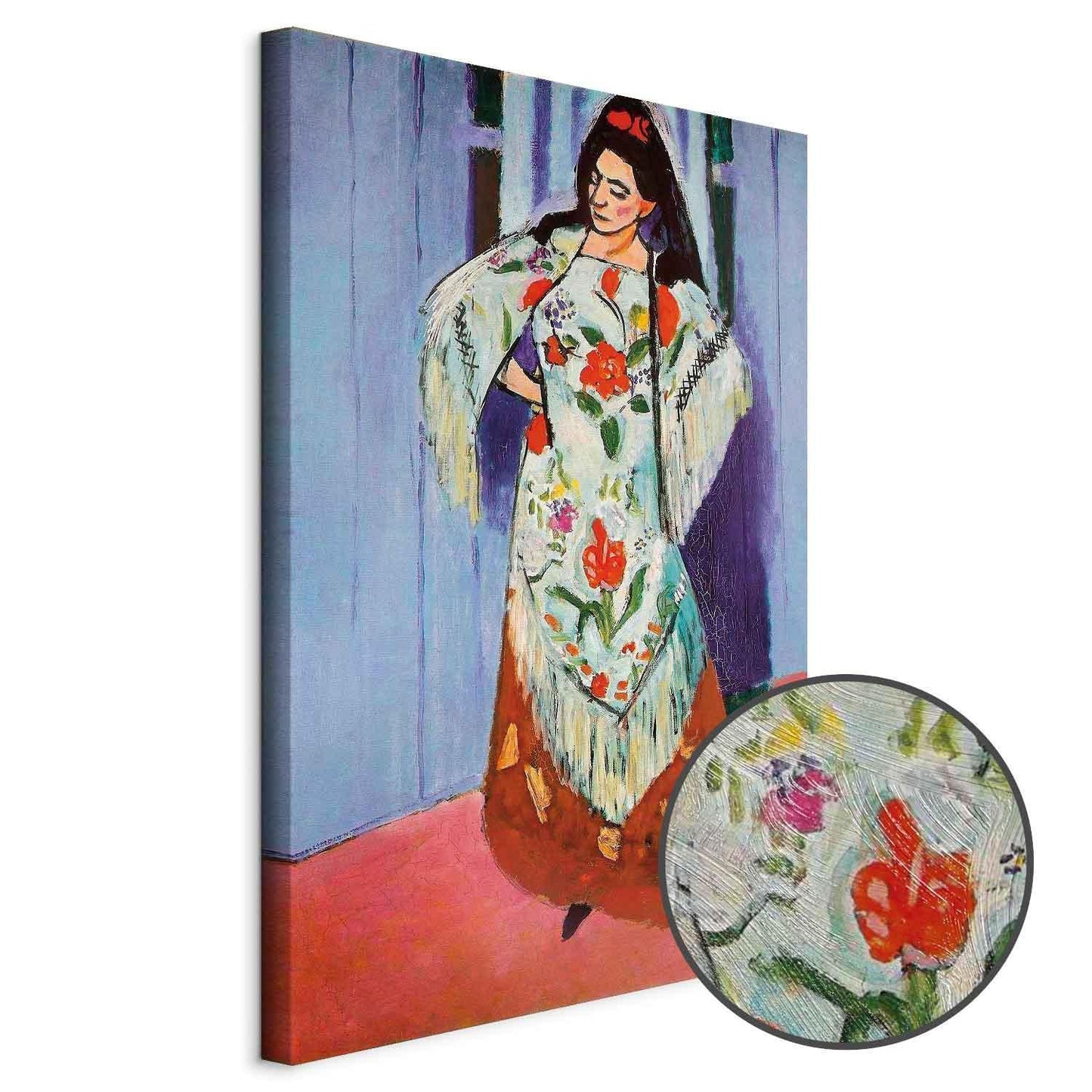 Leinwandbild - Henri Matisse – Madame Matisse with Manila Shawl