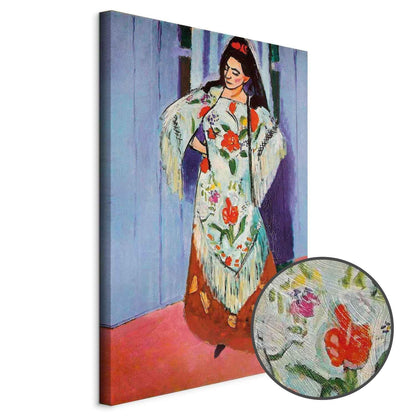 Leinwandbild - Henri Matisse – Madame Matisse with Manila Shawl