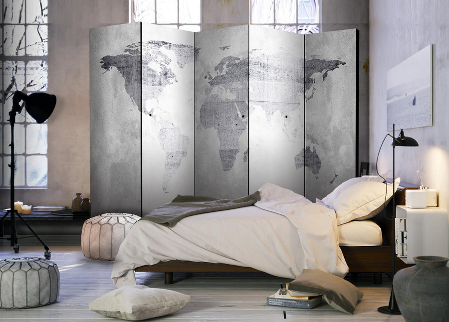 Paravent - Concrete Map Artgeist