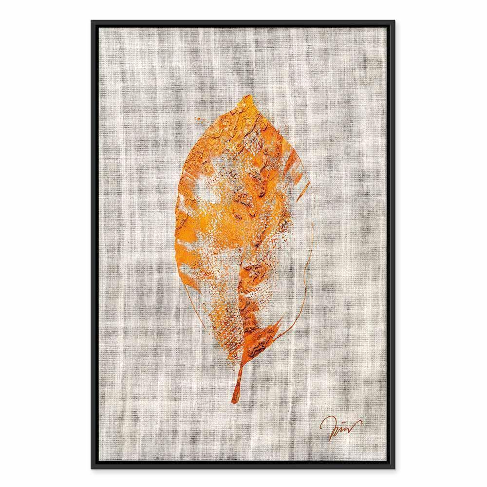 Leinwandbild - Golden Flora (1 Part) Vertical