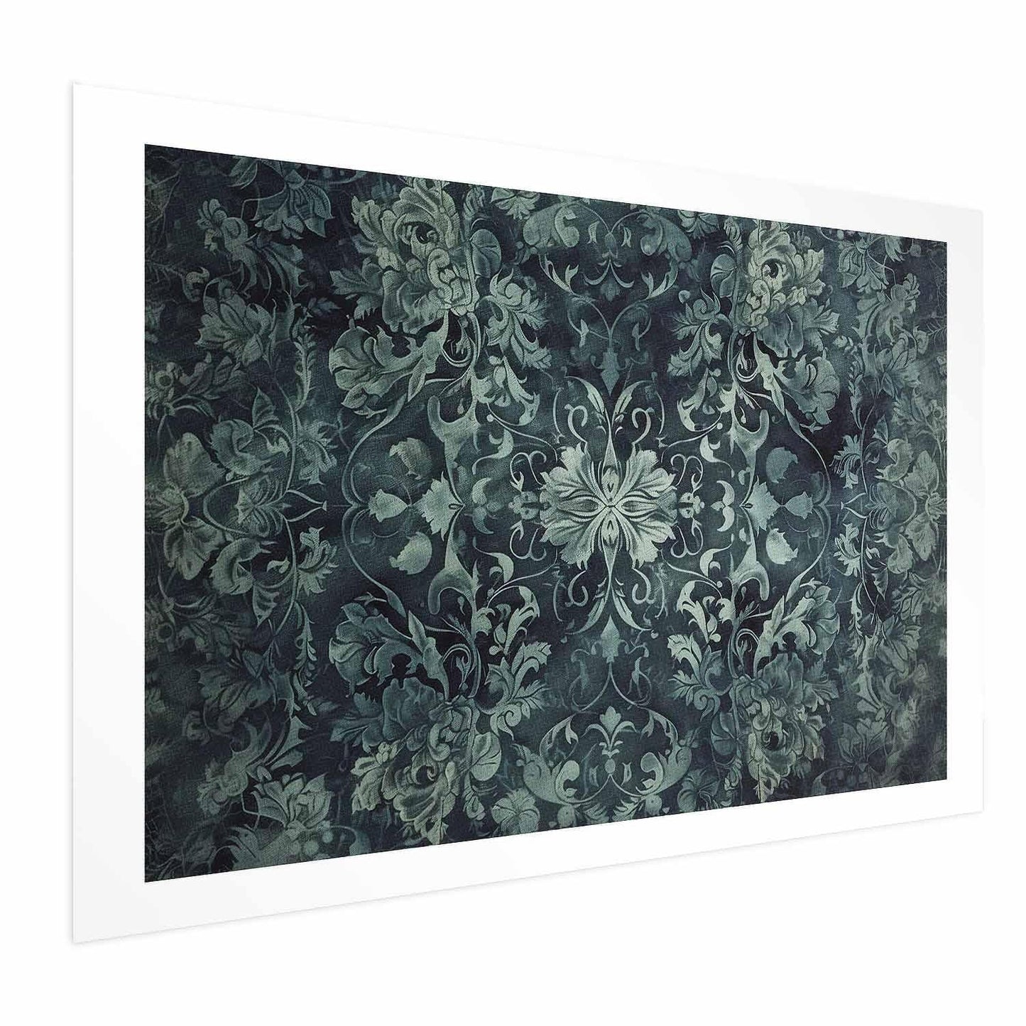 Poster - Carpet Ornaments in Emerald Shades Artgeist