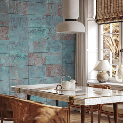 Tapete - Turquoise Concrete