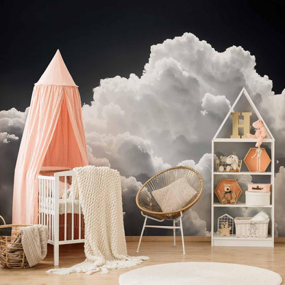 Fototapete - Discover the Endless Play of Sunlight – Clouds and Shadows in the Sky