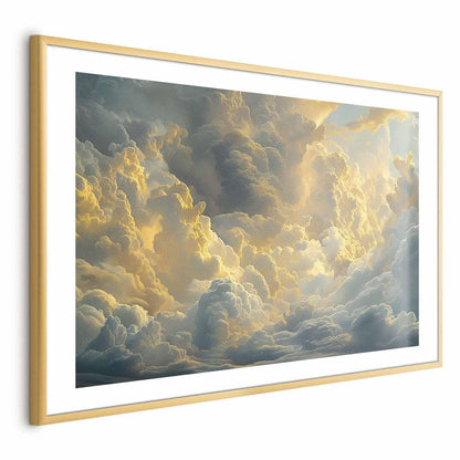 Poster - Last Breath of the Day: Clouds Illuminated by Evening Glow Artgeist