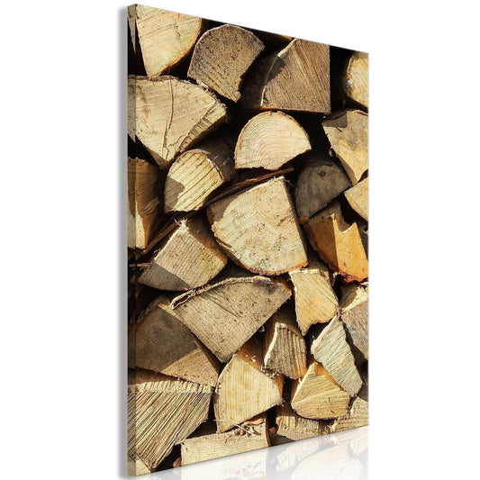 Wandbild „Holz-Ästhetik“ – Natürliches Leinwandbild