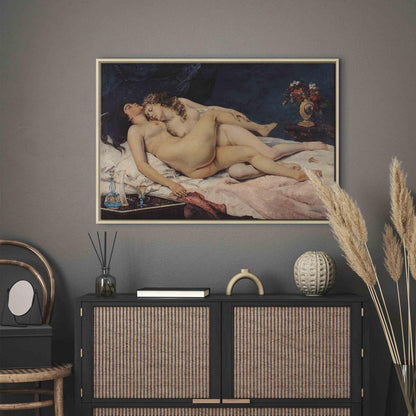Leinwandbild - Gustave Courbet – Sleeping