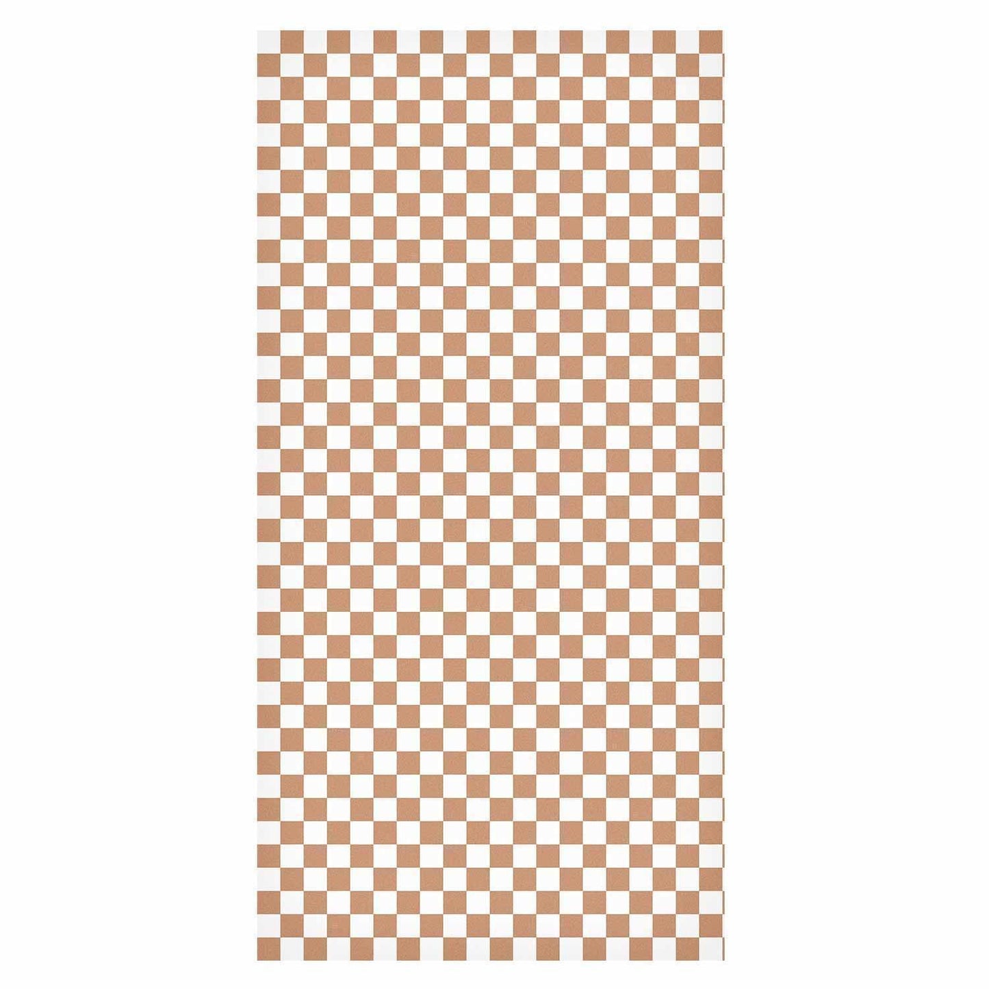 Tapete - Checkerboard Pattern - Brown-White Grid with a Subtle Noise