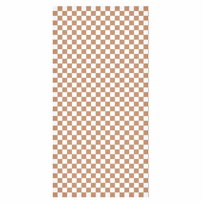 Tapete - Checkerboard Pattern - Brown-White Grid with a Subtle Noise
