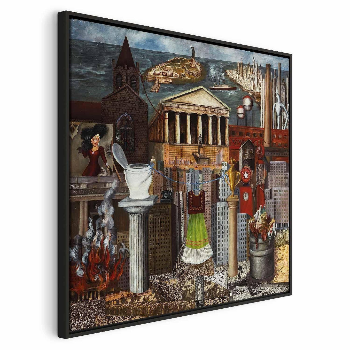 Leinwandbild - Frida Kahlo – My Dress Hangs There