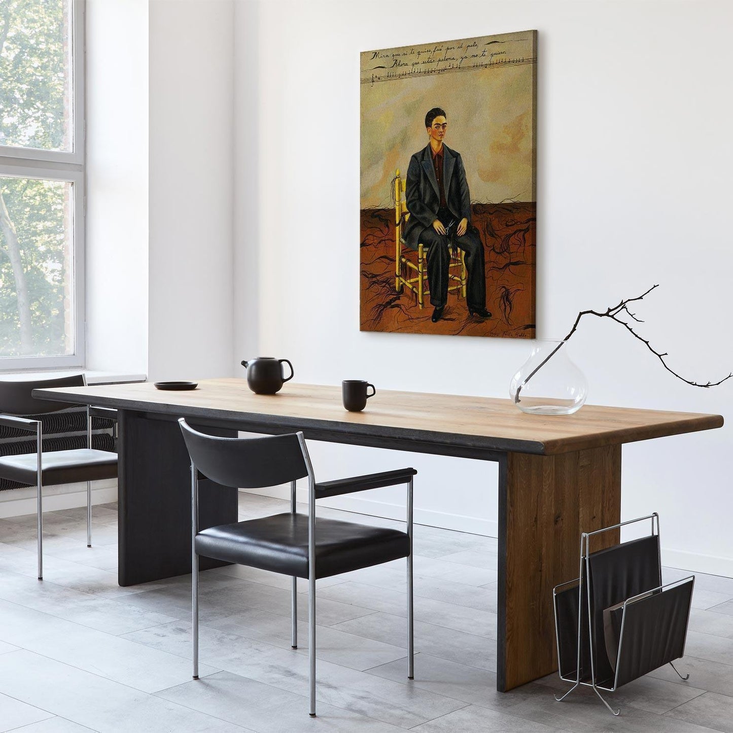 Leinwandbild - Frida Kahlo – Self-Portrait with Cropped Hair