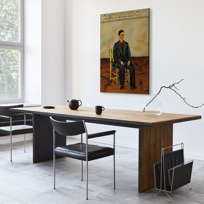 Leinwandbild - Frida Kahlo – Self-Portrait with Cropped Hair