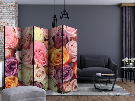 Paravent - Pastel roses II Artgeist